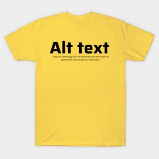 Alt text T-Shirt